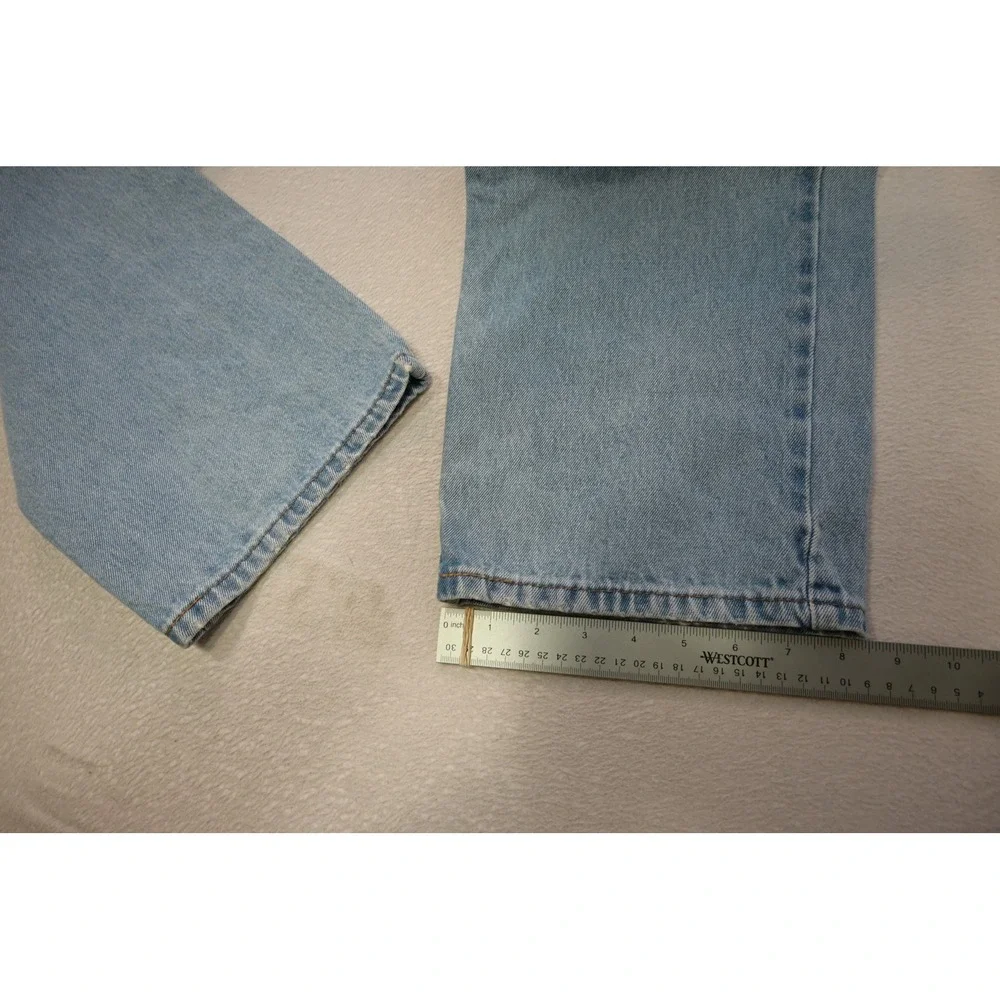 Levi's 550 Jeans Mens 38x32 Light Blue Relaxed Straight Leg Denim Excellent